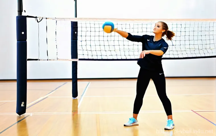 배구 트레이닝을 위한 홈 장비 - **Prompt 1: Dynamic Resistance Band Training at Home**
    "A fit young woman, a volleyball player, ...