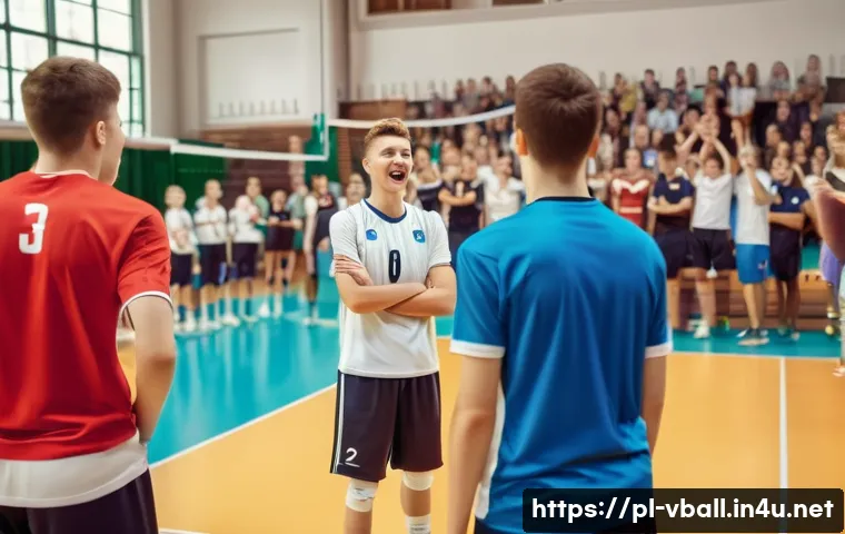 배구 이벤트 및 대회 참가 방법 - A vibrant indoor volleyball tournament scene in Poland featuring a diverse group of amateur players ...